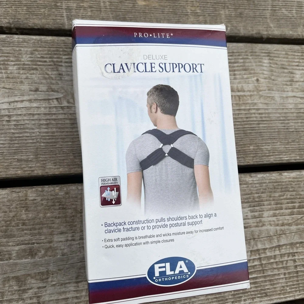 New FLA Orthopedics ProLite Deluxe Clavicle Support Blue Size Medium